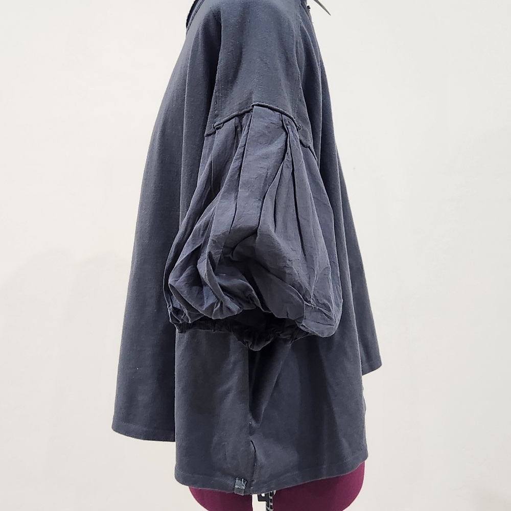 Free People Charcoal Short Sleeve Tee - Picture 3 of 5